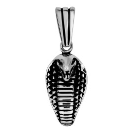 Italiano Silver, Inc. Solid 925 Sterling Silver King Cobra Snake Women’s Men’s Pendant