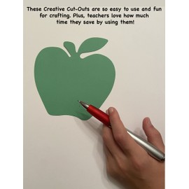 Green Apple Small Single Color Creative Cut-Outs