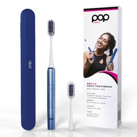 Go Plus Sonic Toothbrushes for Adults w/Electric Toothbrush Case - Electric Toothbrush for Adults & Kids - Sonic Toothbrush w/ 2 Speeds - 18000-24000 Vibrations Per Minute (Brilliant Blue)