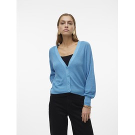 VERO MODA VMNEWLEXSUN LS Short V-Neck Car GA Noos, bonnie blue