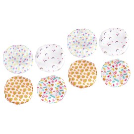 Minkissy 2sets Satin Shower Cap Night Sleep Hat Waterproof Eva Layer Comfortable for Women Fade-resistant 4pcs*2