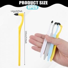JJUNW Dental Tooth Stain Removers, Dental Plaque Tool Tartar Eraser Polisher Professional Teeth Whitening Polishing Cleaning Kit for Teeth Whitening Polishing Oral Care(8PCS)
