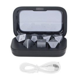 7 Pcs LED Dice Set Red Blue Yellow Green Glowing Electronic Light Up Dice for Party KTV Bar Tabletop Games