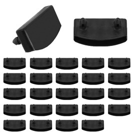 Ltsbaed Pack of 24 Slatted Frame Brackets, Black, Slatted Frame Accessories, Plastic Bed Slat Holder, End Cap Holder, Replacement Bed Slatted Frame Caps (54 mm x 10 mm Inside) for Holding Bed