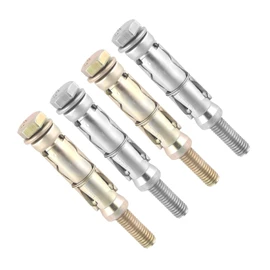 TERF® M8 X 60mm Loose Bolts M8 X 60mm (M8:10L) Zinc or Zinc Yellow Passivated Steel Heavy Duty Expansion Bolt Shield Anchor Plug for Masonry Brick Concrete - Pack of 4
