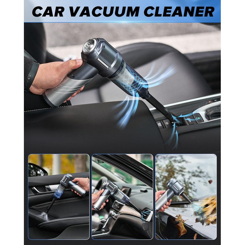 Saker Car Vacuum Portable Cordless, Foldable Mini Handheld Vacuum Cordless