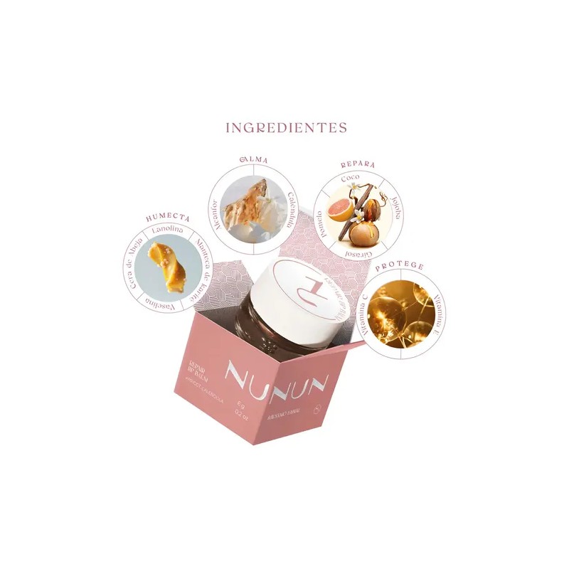 Bálsamo Labial Reparador Nutritivo Repair Lip Balm Nunun