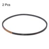 sourcing map 2 x A-991 V-belt drive belt, 991 mm,