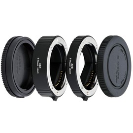 JJC Auto Focus Extension Rings (AF) with TTL Exposure for Macro Photography 10 mm and 16 mm (Fits Sony E-Mount Cameras)