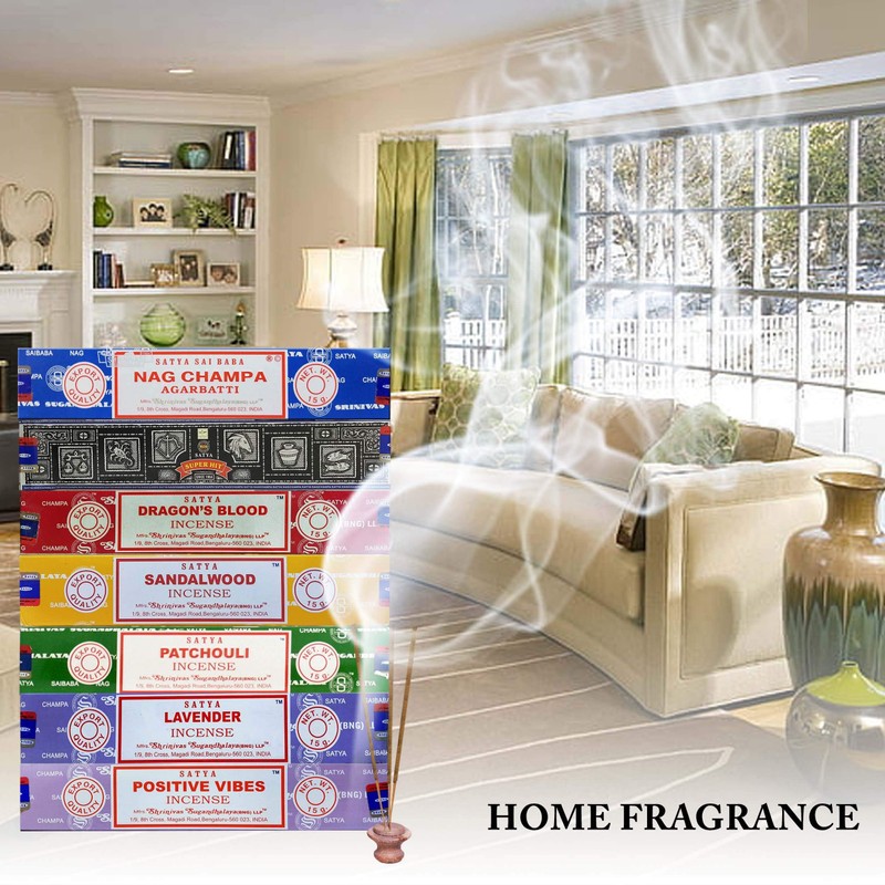 Satya Incense Gift Set Nag Champa, Super hit, Dragon's Blood,