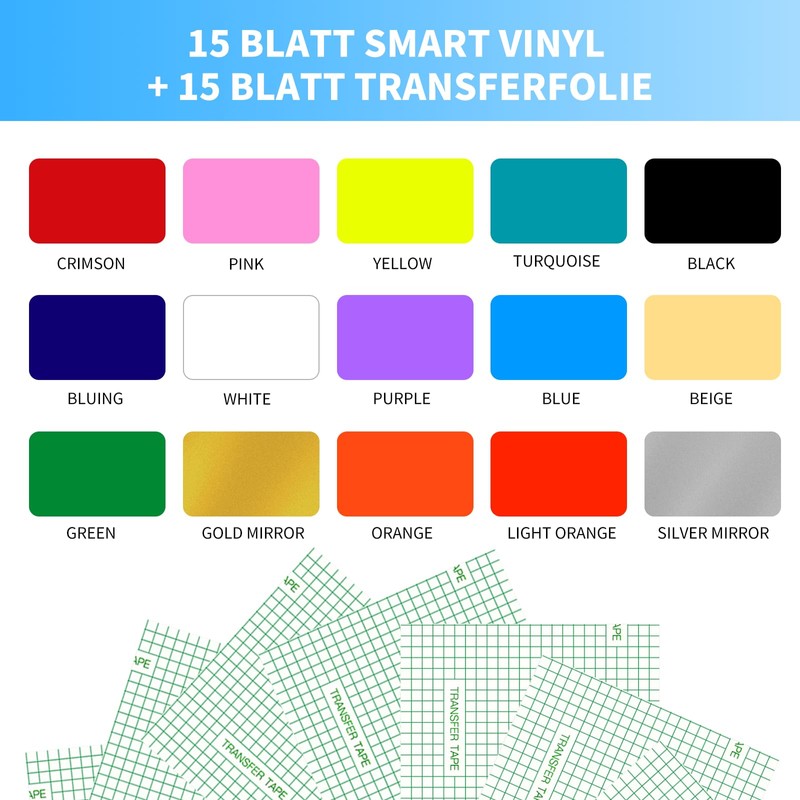 Smart Vinyl Permanent for Cricut Joy xtra, 24 x 30.5