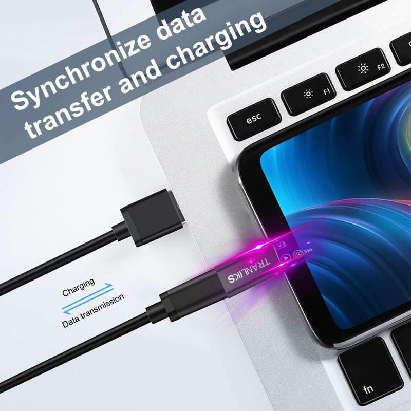 TRANLIKS 5 Pack Micro USB to USB C Adapter Micro