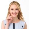 DIGUAN Messy Wide 2 Strands Synthetic Hair Braided Headband Classic