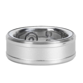 Smart Ring for Monitoring Health Activities, Fitness Smart Ring with Integrated NFC, Sleep Monitor, Body Pedometer, Sports Smart Rings (Silver)