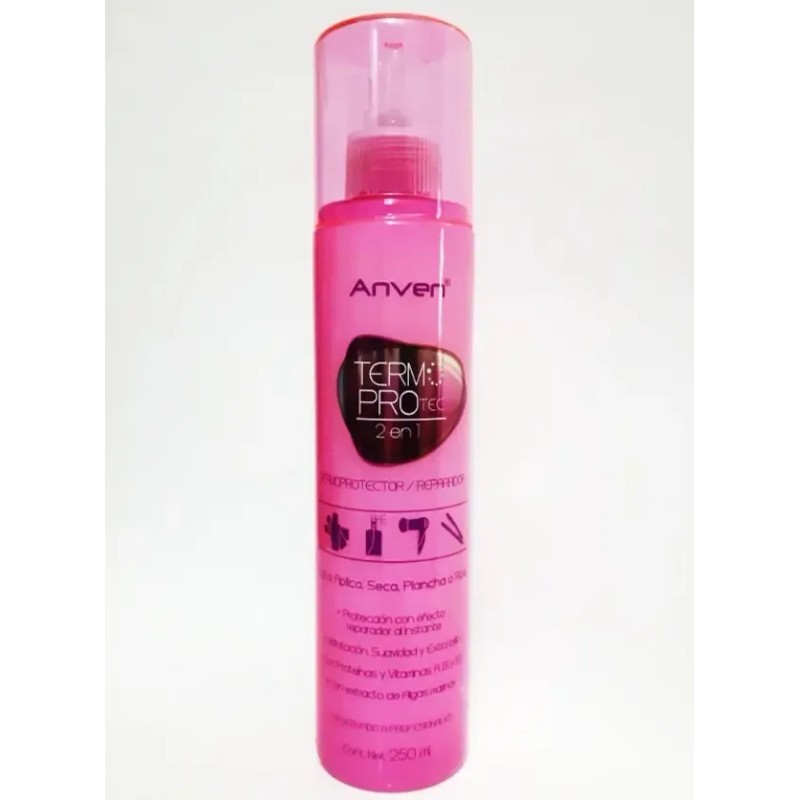 Protector De Calor Y Reparador 2 En 1 Anven Termoprotec