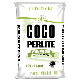 Nutrifield Coco Coir Perlite Mix Potting Soil - 70/30 Blend - Pre Buffered Plant Soil with Calcium, Organic Coconut Coir & Perlite - Garden Soil for Hydroponic, Indoor & Outdoor Gardening
