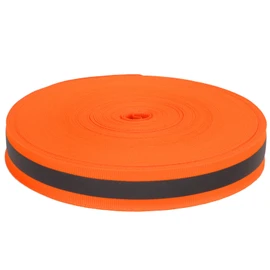MUNEFE Fluorescent Orange Reflective Tape, High Visibility Reflective Tape Strip, Fabric Florescent Reflective Safety Tape for Improving Night Safety