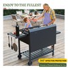 HECASA Black Outdoor 36” Griddle Grill Hard Cover Lid with
