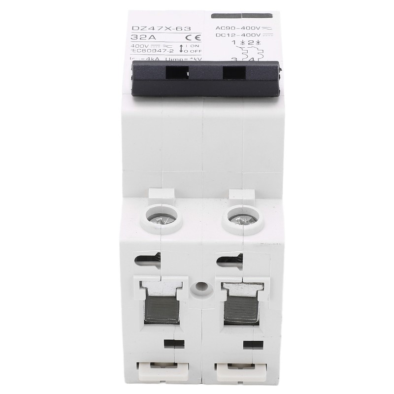 2P Miniature Circuit Breaker DIN Rail Mount Disconnect Switch for