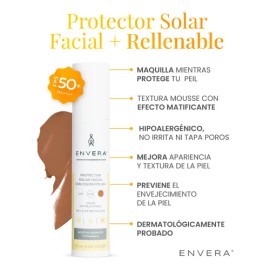 Envera Protector Solar Facial Color Medium + Rellenable
