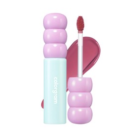 COLORGRAM Fruity Glass Tint 09 Heartful Mulberry | Glossy Dewy Lip Gloss, Highly Pigmented Daily Mauve Plum Shade with Glowing effect, Buildable & Blendable 0.11 Oz.