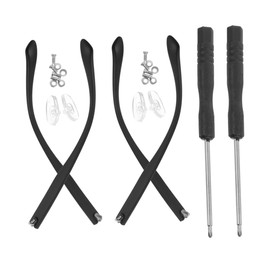 Ipetboom 2pairs Complete Eyewear Leg Replacement Ratchet Eyeglass Kit for Glasses Nose Pad Slip