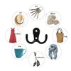 BIPEE 20Pack Coat Hooks, Heavy Duty Double Prong Coat Hooks
