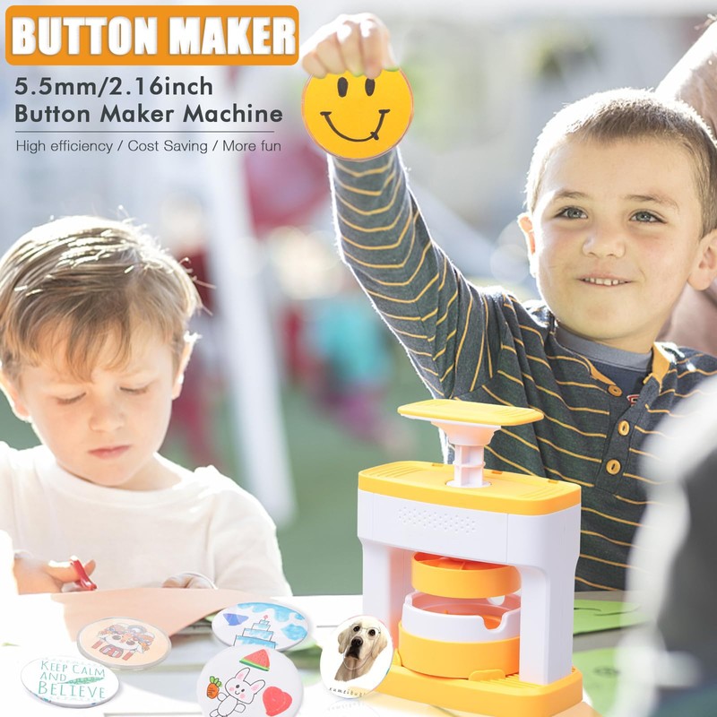Button Maker Badge Machine 55 mm (2.16 Inches) Press the