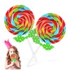 IMIKEYA 2pcs Hand Holding Prop Lollipop Ornament Lollipop Decoration Giant Lollipop Prop Child Accessories