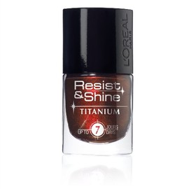 L'Oréal Nail Polishes Resist and Shine Titanium Black Gloss 734