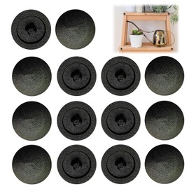 50PCS Black Screw Caps, 12 MM Plastic Cross Head Screw Cap, Screw Cover Caps Fit Phillips Screw, Screw Covers for Furniture, Wardrobe, Cabinet Shelf