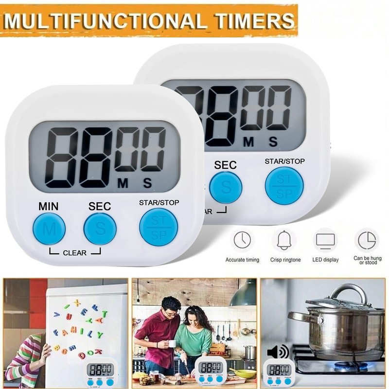 15 Pieces Kitchen Timers for Cooking, Magnetic Kitchen Timer with