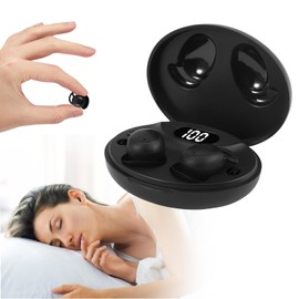 Gxpjycfob Sleep Headphones, Sleep Earbuds for Side Sleepers, Bluetooth 5.3 Small Noise Blocking Sleep Earphones, Waterproof Wireless Earbuds for Sleeping, Black