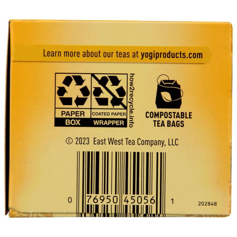 Yogi Tea, Honey Lemon Throat Comfort, 16 Count, Packaging May