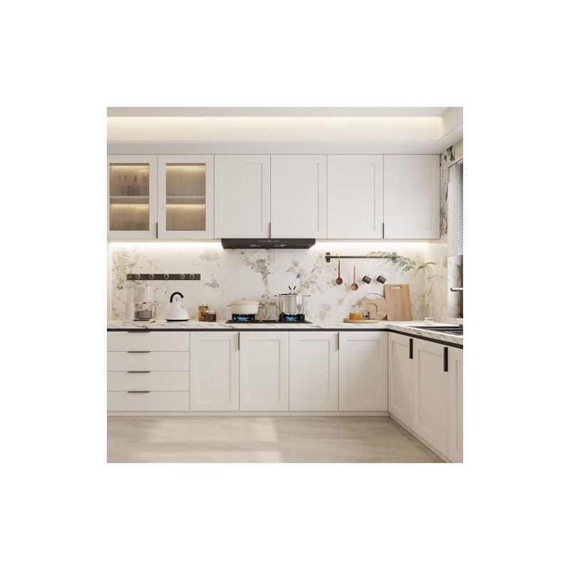 Peaha 10 Pack Black Cabinet Pulls Kitchen Handles 3 inch