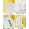 PACO-TRAY Clear Pen Case Pouch, Accessory Case, Pencil Case, clear