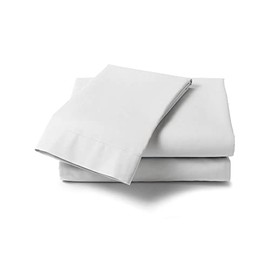 Percale White Double Flat Sheet