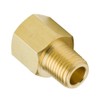 FloFlex Brass Thread Adapter, 1/8" NPT Male X 1/8" G
