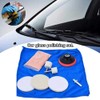 CALIDAKA 9pcs/Set Glass Polishing Kit, Car Windshield Polishing Kit, Scratch