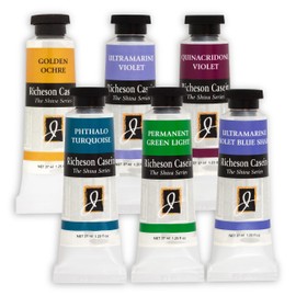 Jack Richeson & Co, Shiva Series Casein Paint Set - Expanded 6 Colors, Water Media