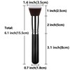 Reazana Makeup Brushes 2pcs Kabuki Brushes Powder Foundation Blush Brush