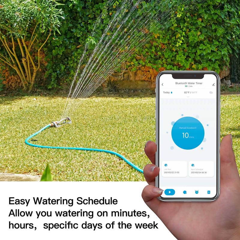 Smart Irrigation Timer with Wi-Fi Hub, Bluetooth Hose Timer with