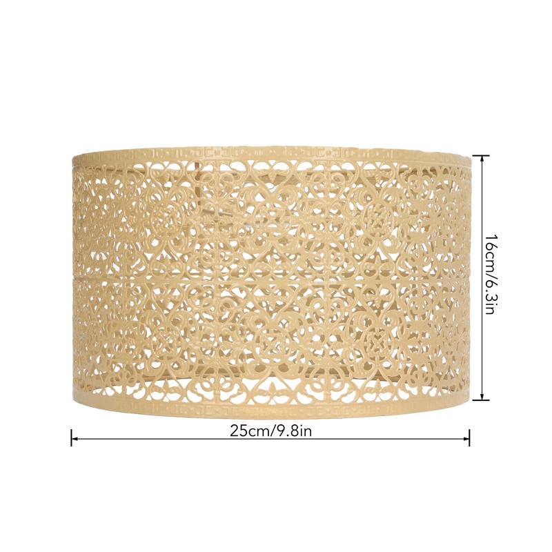 Lamp Shade Hollow Out Metal Lampshade E27 E14 Universal Use