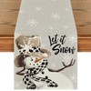 Artoid Mode Snowman Buffalo Plaid Scarf Let It Snow Christmas