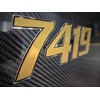 Domed 3D Boat Registration Numbers and Letters Sport Series (Gold/Black