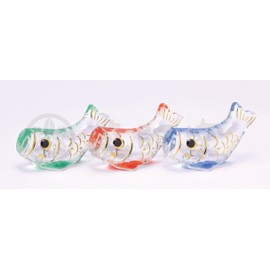 Yakushi Kiln Crystal Carp Streamer Set (Chopstick Rest, Three Colors)