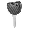 Uncut Blade Key Motorcycle Ignition Starting Carbon Fiber Style Case