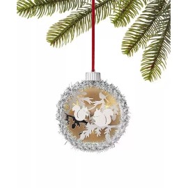 Macy's Holiday Lane Ornament Northern Holiday Squirrel scene LED  NWT