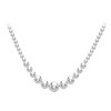 Tuscany Silver Graduated Beads Necklace of 46 cm/18-inch