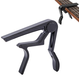 Okaywork Capo for Guitar, Capo Capo, Guitar Accessories, Capo Guitar Capo, Capo Guitar for 6-String Western Guitar, Acoustic Guitar, Folk Guitar, Electric Guitar and Ukulele, Black